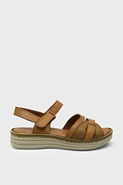 Castle Black Women's Casual Leather Sandals Tan Cb22338