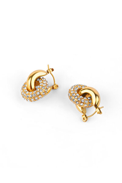 TAAHIRA Angel Gold Plated Zircon Earrings