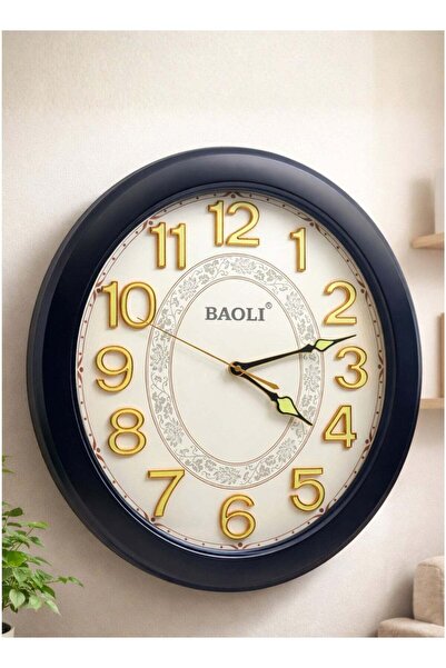ALQANNAS BAOLI Oval Silent Sweep Wall Clock | Night Glow Dial with Luminous 3...