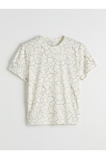 LC Waikiki Xside Active Crew Neck Patterned Men's Combed Cotton T-Shirt