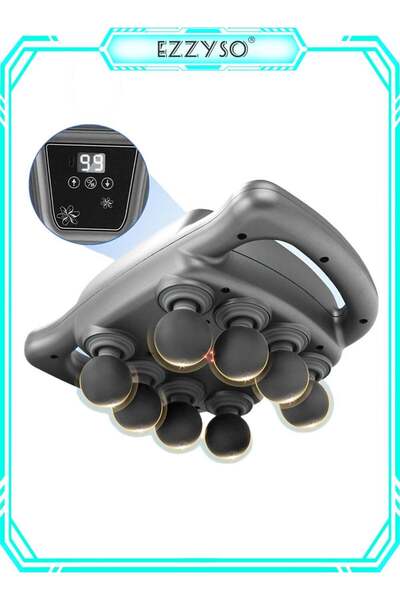 EzzySo مسدس تدليك العضلات العميق بثمانية رؤوس