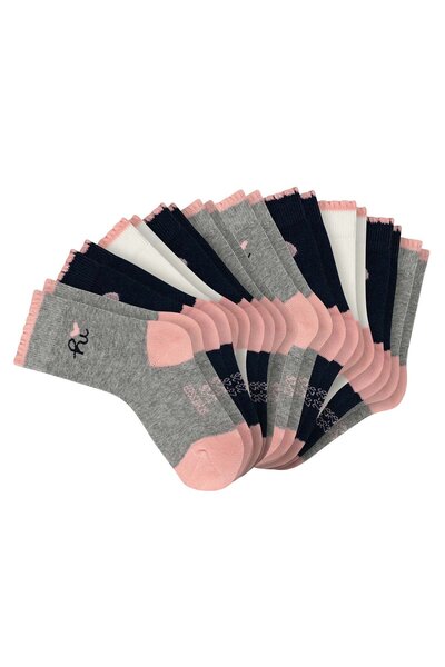 Schiesser Mädchen Socken, 10er Pack - "Legwear Kids", Muster, Baumwolmischung