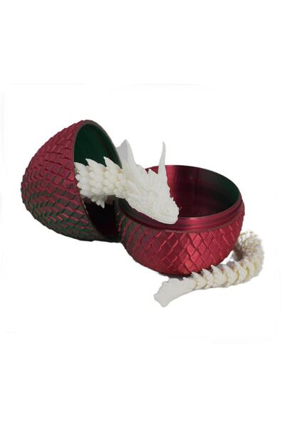 Sani Figurine Sani, Dragon in Egg 90 x 115 mm, Green, Red, White