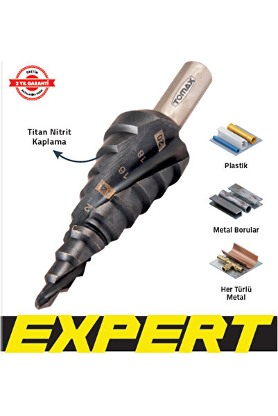 Tomax EXPERT KADEMELİ MATKAP UCU 4-20 mm