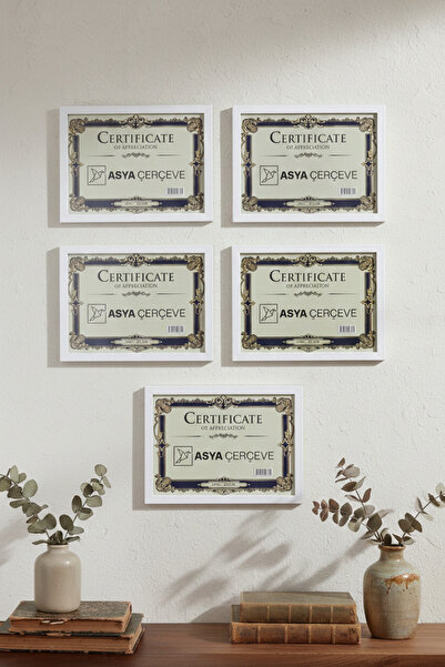 Asya Çerçeve Dekoratif 5'li Tokyo A4 (21x30) Plastik Fotoğraf Çerçevesi