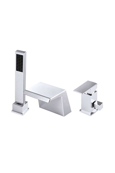 POLAND Μπαταρία μπανιέρας cascade, εγκατάσταση σε μπανιέρα 3 οπών χρωμίου, μο...