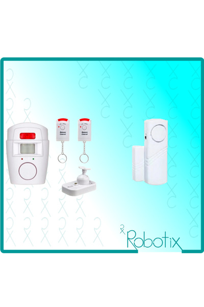 Robotix RB-NG300 Kumandalı Alarm Seti + RB-4444B Beyaz Kapı Pencere Alarmı