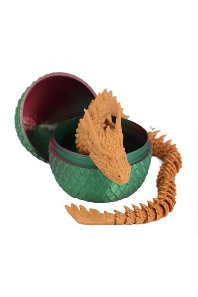 Sani Figurină Sani, Dragon în Ou 90 x 115 mm, Verde, Roșu, Auriu