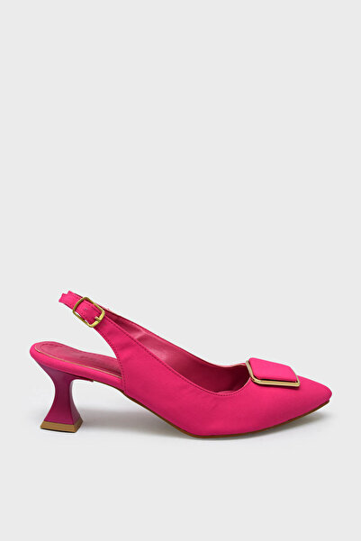 kanuga Women's Summer Heeled Shoes Fuchsia Satin Bb2023-06