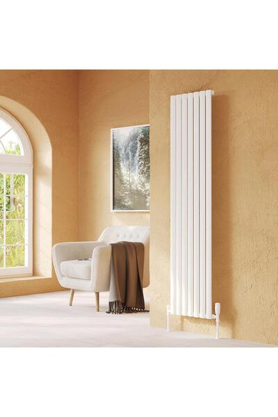 Lojimax Alüminyum Dekoratif Radyatör Bella 1800 x 286 5 Dilim | Dokulu Beyaz ...