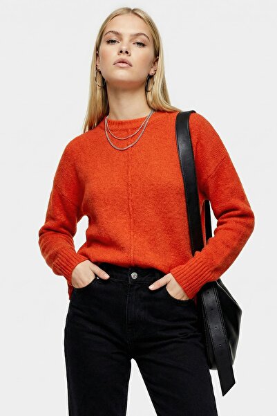 Rays 2345 Crew Neck Long Sleeve Sweater Red