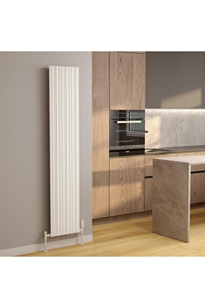 Lojimax Alüminyum Dekoratif Radyatör Bamboo 1800 x 239 2 Dilim | Dokulu Beyaz...