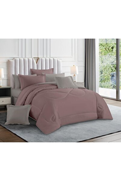 alzawia Plain double bed sheet, microfiber summer fabric, cool material, 8 pi...