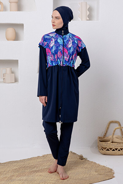 Adasea Nel lycra long sleeve hijab swimsuit 1215