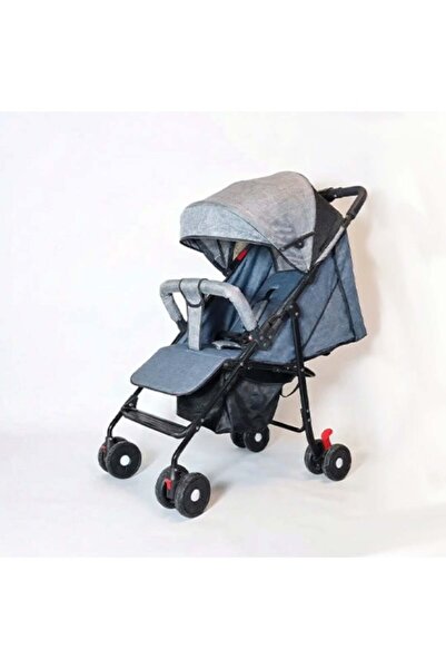 Genaric Lightweight Folding Baby Stroller in Light Gray with Comfortable Stor...