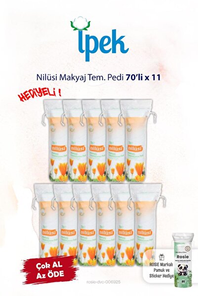 İpek Nilüsi 70'li x 11 Makyaj Tem. Pamuğu ve Rosie