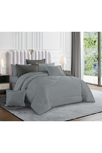 alzawia Plain double bed sheet, microfiber summer fabric, cool material, 8 pi...