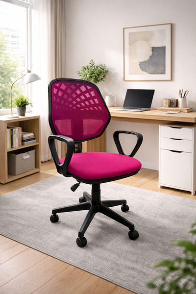 arge demo Eko Çalışma Sandalyesi Tekerlekli,Dönerli Yükseklik Ayarlı