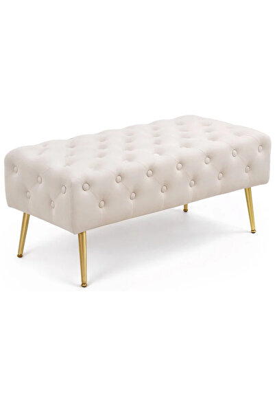 SERSIMO Monaco stool, upholstered in velvet, bench type, with metal legs, 100...