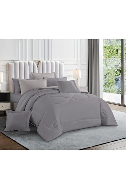 alzawia Plain double bed sheet, microfiber summer fabric, cool material, 8 pi...