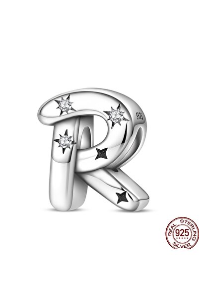 Choice19 PAC1957-R S925 خرزة سحرية من الفضة الإسترليني عيار 925، 26 حرفًا أبج...