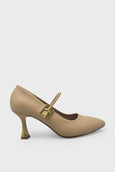 kanuga Women's Belt Detailed Stiletto Nut Lpa1169