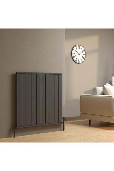 Lojimax Alüminyum Dekoratif Radyatör Flat Line 500 x 1194 12 Dilim | Dokulu A...