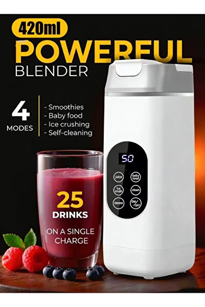 Generic Portable Blender 420ml Personal Blender Juicer Cup Shakes and Smoothi...