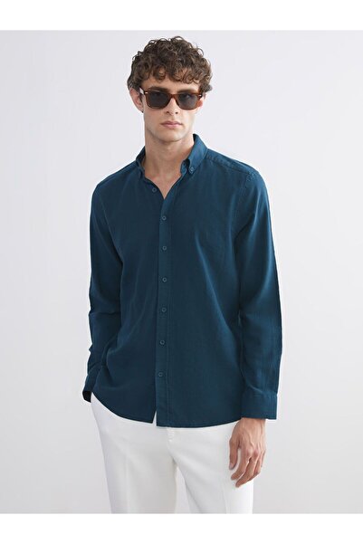 LC Waikiki Regular Fit Long Sleeve Poplin Men's Shirt