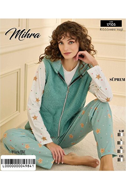 Mihra SET DE PIJAMĂ SUPREME CU GLUGĂ set cu vestă