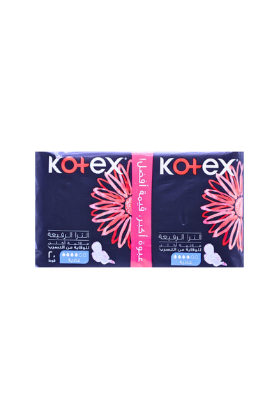 Kotex فوط صحية رقيقة للغاية للاستخدام العادي، 20 فوطة