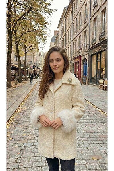 LAGRANZE Fur Detailed Women's Coat