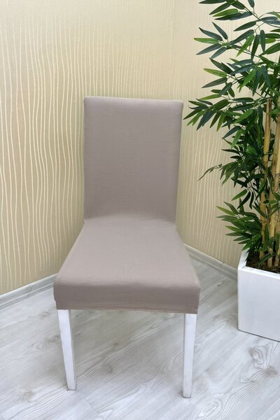 Şahaneev Tekstil Mikro Kumaş Lastikli Kaymaz Esnek Sandalye Koruyucu Örtü - V...