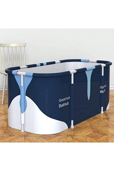 Mtanvxay حوض استحمام محمول كبير جدًا قابل للطي بإطار معدني 55 بوصة، مزود بخاص...