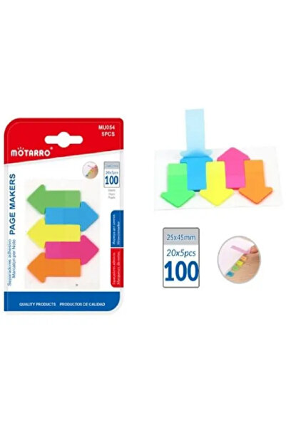 MOTARRO علامات صفحات لاصقة MU054، فواصل فهرسة ذاتية اللصق للكتب والمكاتب والم...