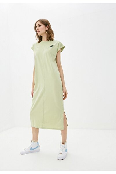 Nike Sportswear Earth Day Fit Kadın Yeşil penye Elbise