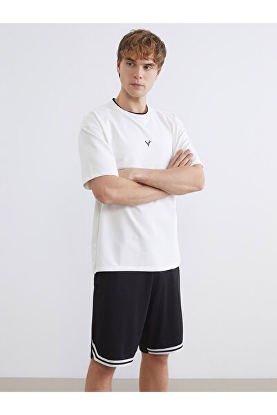 LC Waikiki Ανδρικό αθλητικό μπλουζάκι με λαιμόκοψη XSIDE ACTIVE oversized