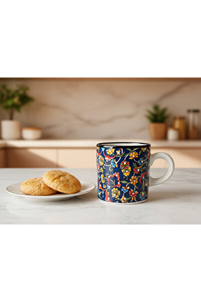 RGS HOMELİFE طقم أكواب سيراميك مصنوع يدويًا مكون من قطعتين، طقم أكواب سيراميك...