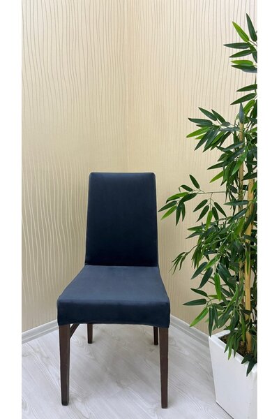 Şahaneev Tekstil İtalyan Süet Kumaş Lastikli Kaymaz Esnek Sandalye Koruyucu Ö...