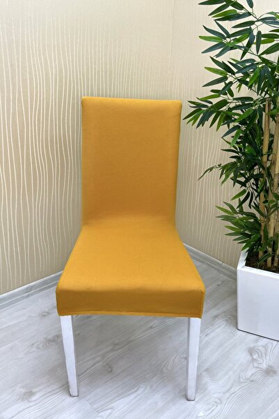 Şahaneev Tekstil Mikro Kumaş Lastikli Kaymaz Esnek Sandalye Koruyucu Örtü - H...