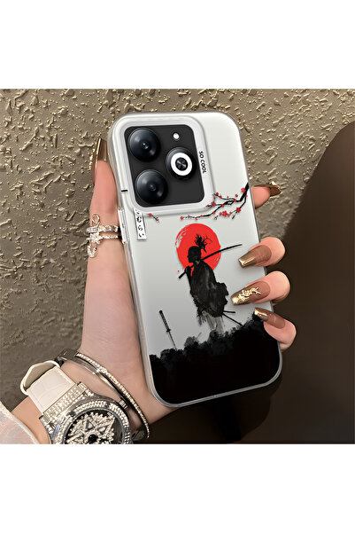 NO BRAND حافظة من السيليكون النحيف المقاوم للصدمات بنمط الساموراي المتوافق مع...