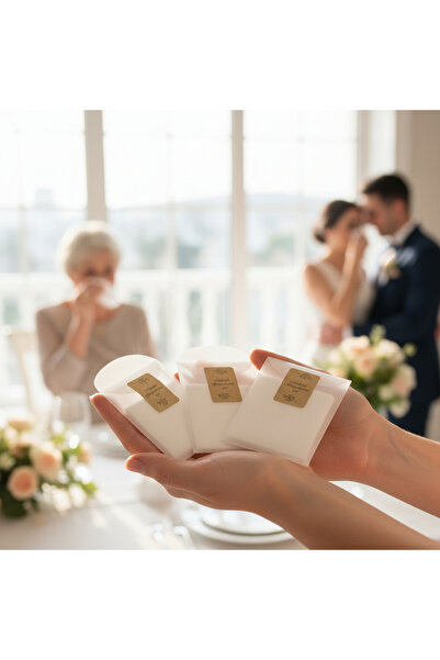 Armada 10-Pack of Happiness Special Day Paper Pocket Tissues with Kraft Label...