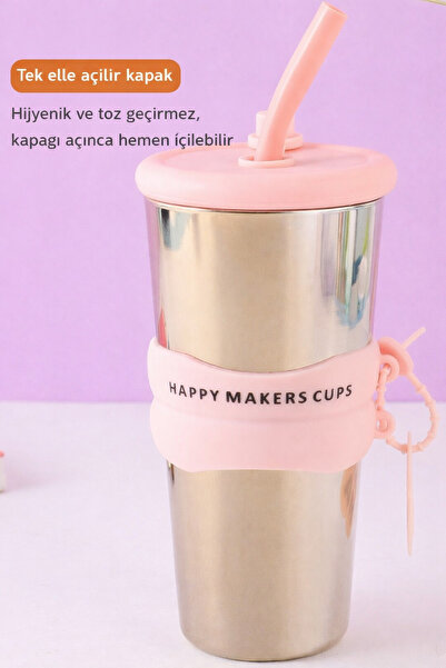 Kitchen Way 750 ml Water Bottle with Cute Design, Metallic Cool Look, Stylish...
