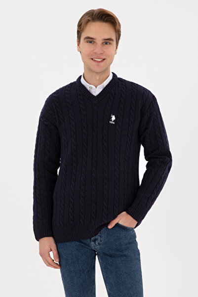 U.S. Polo Assn. Erkek Lacivert Kazak 50315038-VR033