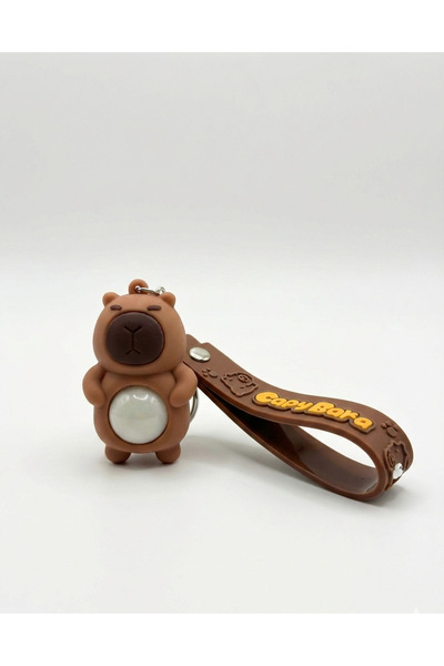 Beksy Accessory Işıklı Capybara Anahtarlık - Sevimli Kapibara Figürlü Çanta S...