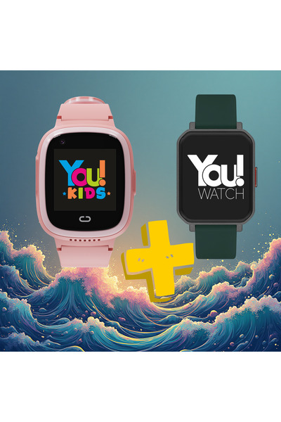You Watch Akıllı Çocuk Saati KN8100 + Yetişkin Akıllı Saat Hediye