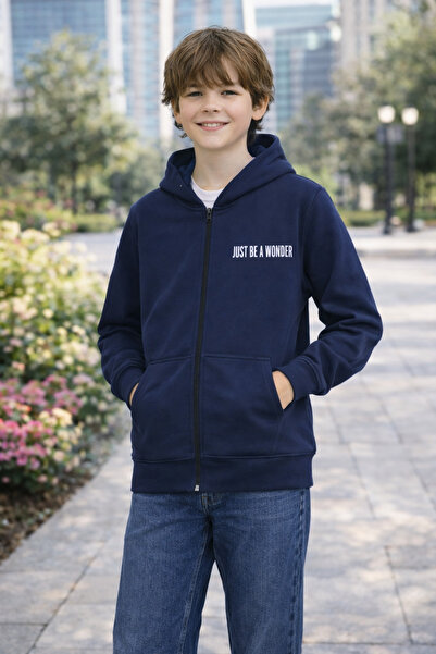 kahkaha kids Erkek Çocuk Kapüşonlu Polar Hırka