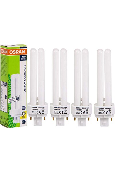Osram Home Decorative and Durable 13 Watts 4 Pin Day Light CFL Bulb (Pack of ...