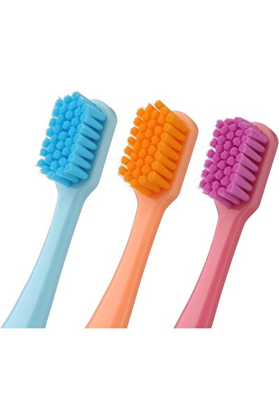 PESITRO UltraClean Triple 6580 Ultra Soft Toothbrush, 3 Pack, Ultra-X Bristles, Ergonomic Handle, Wh
