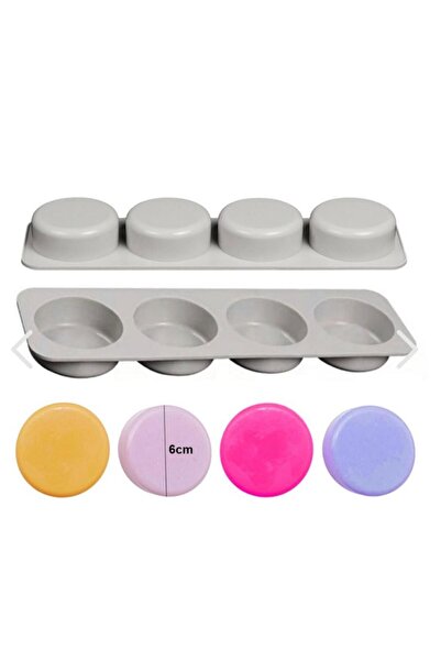 Şenhomee Silicone Soap Mold Round Stone Powder Cake Chocolate Mold